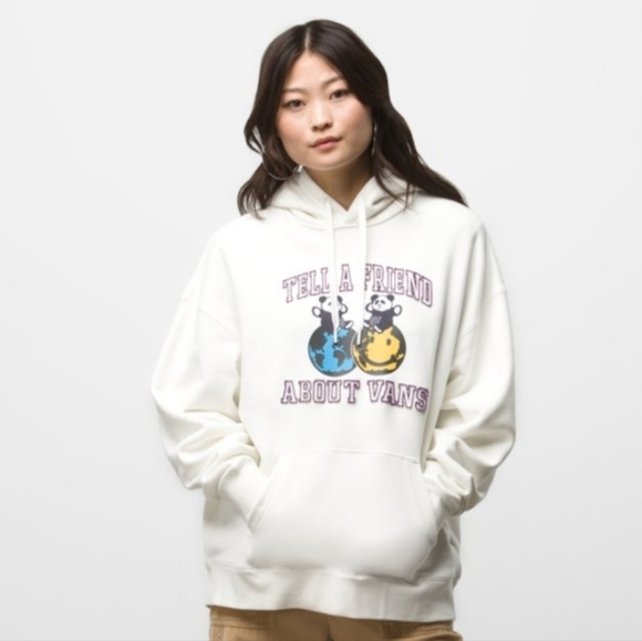 VANS Women's Panda Swearshirt Hoodie Size Large New With Tags - Picture 7 of 7